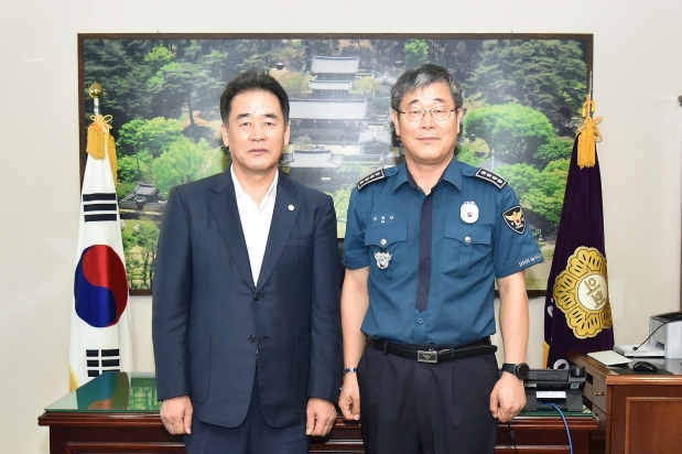 안정민 신임 달성경찰서장 의회방문