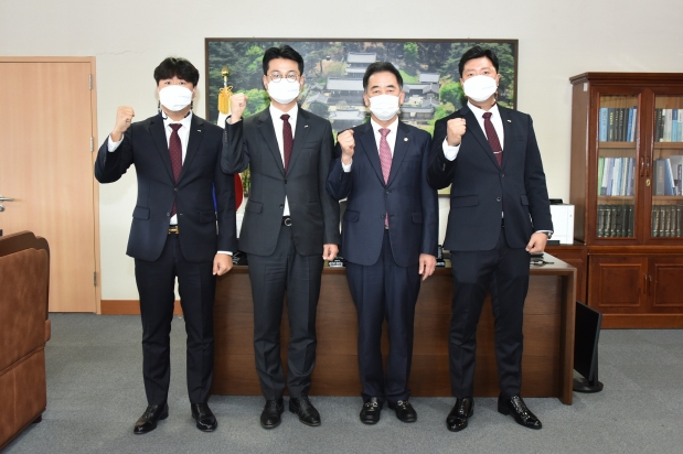 달성청년회의소 신임 회장단 의회방문