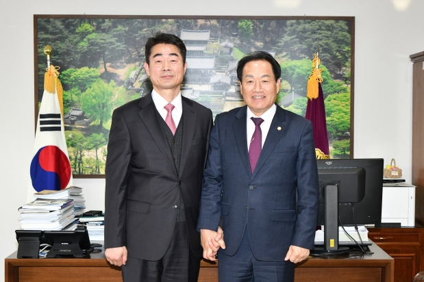 신임 달성경찰서장 의회 방문