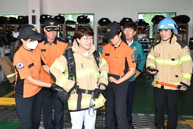 전국동시 소방차 길 터주기 훈련 동승체험